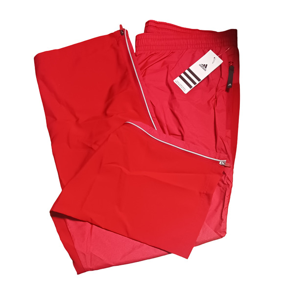 Adidas Modern Varsity Women’s Woven Pant Power Red Large 735PWSDU3 Non Solid New - Picture 8 of 16